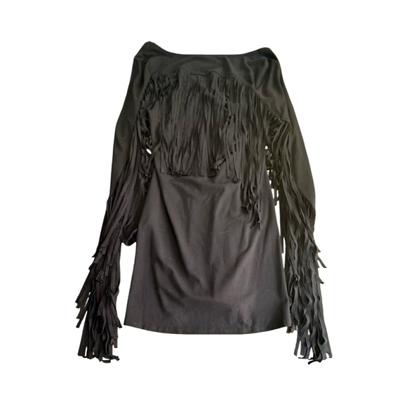 🖤 Aida Fringe Black Dress by Idlewild — Size Medium (Stretch Fit) - Picture 4 of 8